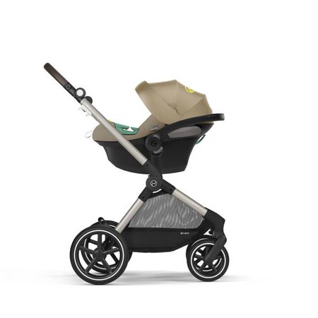 Cybex Eos Lux Wózek Głęboko-Spacerowy Rama Taupe Seashell Beige