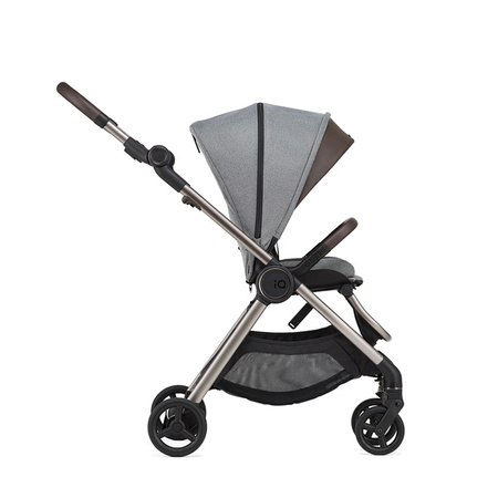 Anex IQ Premium New Transfarmation Wózek Głęboko-Spacerowy Pure + Cybex Aton B2 i-Size Fotelik Samochodowy 0-13kg + Baza One Volcano Black