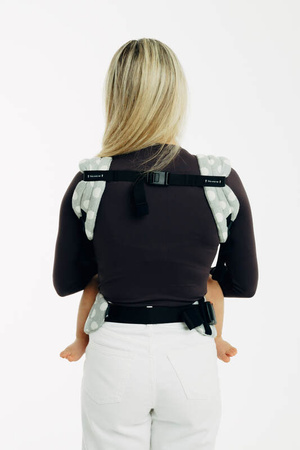 LennyLamb Nosidełko LennyLight Z Tkaniny Żakardowej 100% Bawełna, Rozmiar Standard - Polka Dots Plop