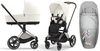 Cybex Priam 4.0 Wózek Głęboko-Spacerowy Off White + Cybex Śpiworek Gratis 