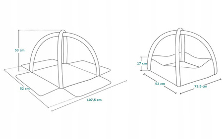Lionelo Anika Plus Interaktywna Mata Edukacyjna Blue/Yellow