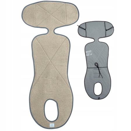 Simple Wool More Merry 2.0 Wkładka Termoaktywna z Wełny Merino do Fotelika 0-36 kg Beż