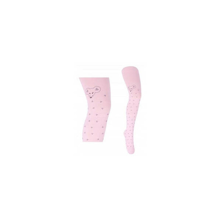 Yoclub! Rajstopy Mikrofibra 20DEN Pudrowy Róż Mysz 92-98