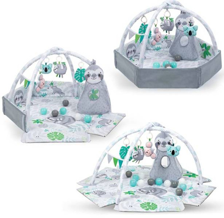 Kidwell Yoga Mata Edukacyjna Z Zabawkami grey