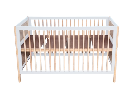 Theo Bebe Oceania Wielofunkcyjne Łóżeczko Ratanowe 70x140cm Neige