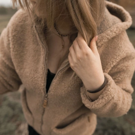 Zaffiro Kurtka dla Kobiet Zoya Wełniana Nevada L Brown