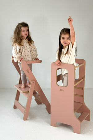 Baby Wood Slim M Kitchen Helper Różowy