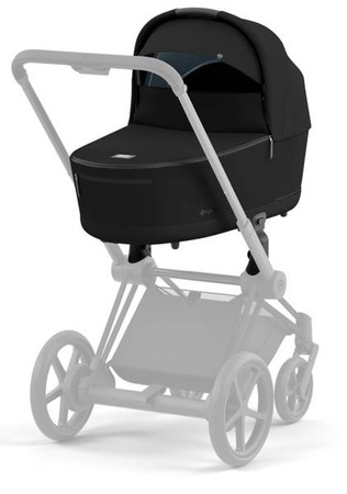 Cybex e-Priam 4.0 Rama ze Stelażem Siedziska + Gondola Wózek Głęboki Eco Onyx Black