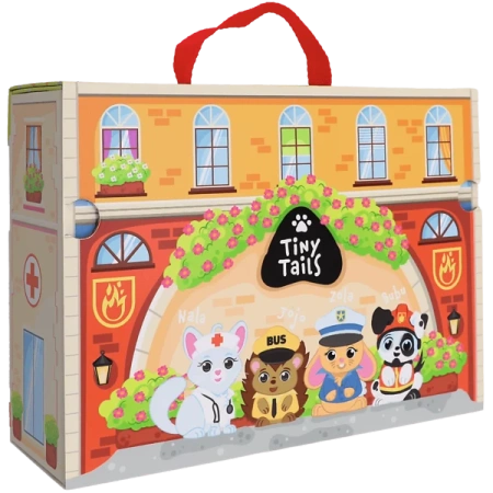 Trefl City Tiny Tails Magnetic Box Zabawka Drewniana