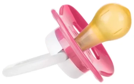 Canpol babies Smoczek uspok. kauczuk 0-6m okrągły róż.
