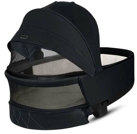 Cybex e-Priam 4.0 Rama ze Stelażem Siedziska + Gondola Wózek Głęboki Eco Onyx Black