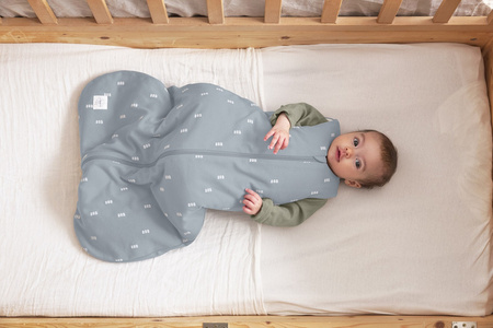 Lassig Śpiworek o grubości 2,5 tog Cozy Home Blocks light blue, rozm. 74-80 cm/7-12 miesięcy