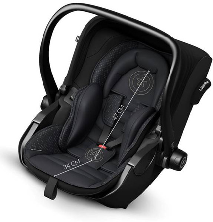 Kiddy Evoluna I-Size 2 Fotelik Samochodowy 0-13kg Midnight Black