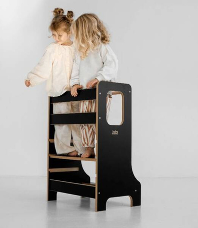 Baby Wood Slim M Double Kitchen Helper Czarny