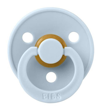 Bibs Colour Anatomical Smoczek Anatomiczny Kauczuk Hevea r.M 6m+ Baby Blue