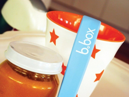 B.Box Silikonowe łyżeczki 2 szt. czerwono-niebieskie