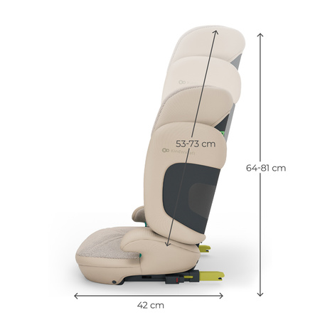 Kinderkraft XPand 2 PRO i-Size Fotelik Samochodowy 100-150cm Beżowy