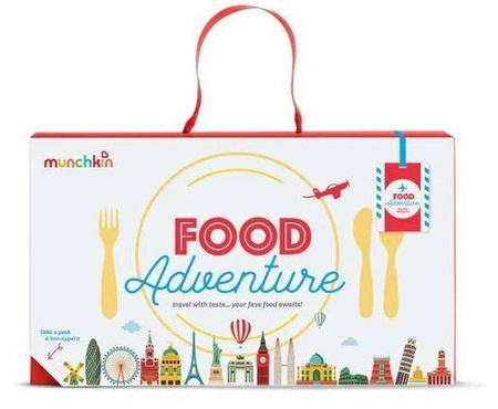 Munchkin Zestaw Upominkowy z Talerzykiem i Sztućcami Ze Stali Nierdzewnej