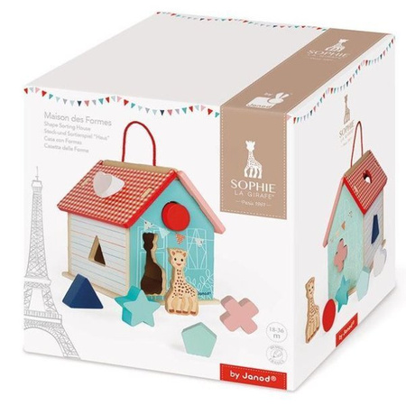 Janod Sorter Kształtów Domek Żyrafka Sophie