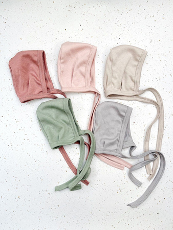 Poofi Czapka Wiązana Rozmiar 56 0-2m Szałwiowy