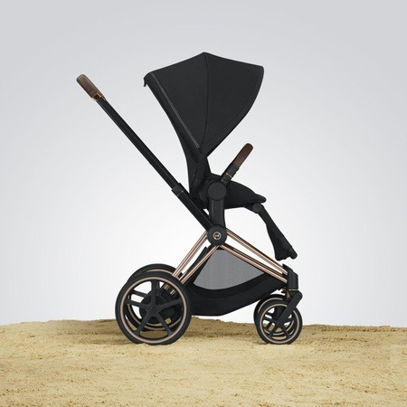 Cybex ePRIAM Rama w zestawie ze Stelażem Siedziska Chrome + Czarny E-PRIAM