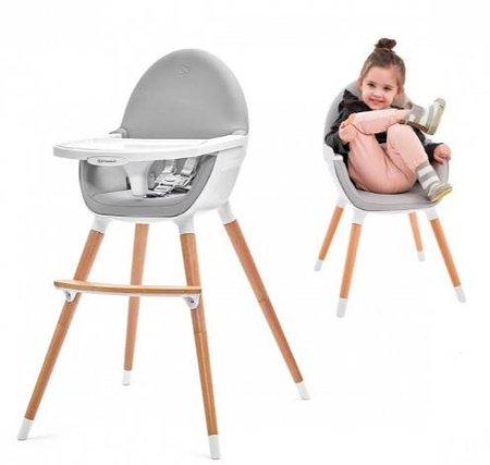 Kinderkraft Fini Krzesełko Do Karmienia 2w1 Pink