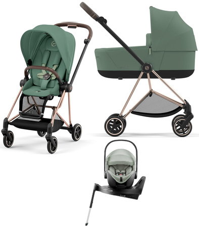 Cybex Mios 3.0 Wózek Głęboko-Spacerowy + Britax Romer Baby-Safe Pro Fotelik Samochodowy 0-13kg + Baza