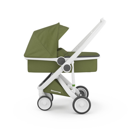 Greentom Wózek Carrycot White-Olive
