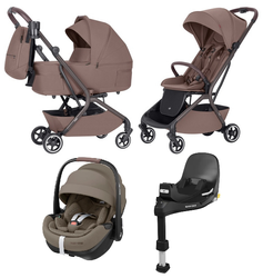 Carrello Magia CRL-6555 Wózek Głęboko-Spacerowy 2w1 + Maxi-Cosi Pebble 360 Pro2 Fotelik Samochodowy + Baza