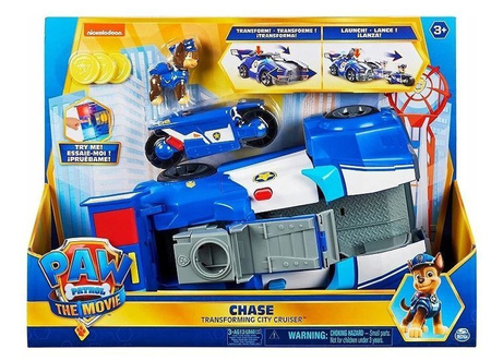 Spin Psi Patrol Pojazd Chase'a 2w1 Transformacja