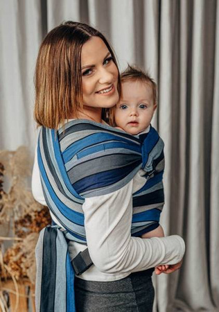 LennyLamb Nosidełko LennyHybrid Half Buckle, Splot Skośno-Krzyżowy, 100% Bawełna Wodospad