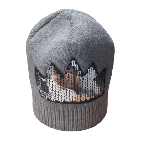 Yo!Club Czapka Zimowa Dziewczęca Korona 56 - 58 Mix Kolorów