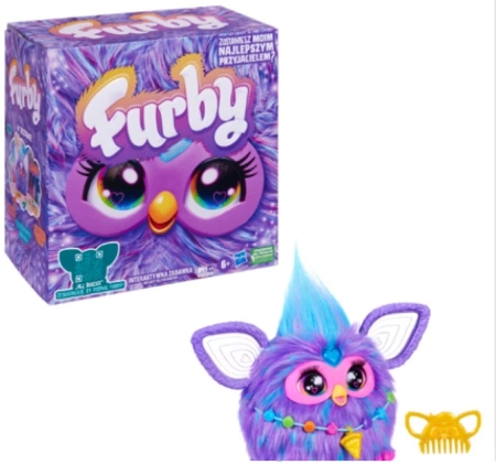 Hasbro, Interaktywna maskotka Furby, fioletowa.