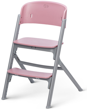 Kinderkraft Livy Krzesełko Do Karmienia + Calmee Bujaczek Różowy Aster Pink