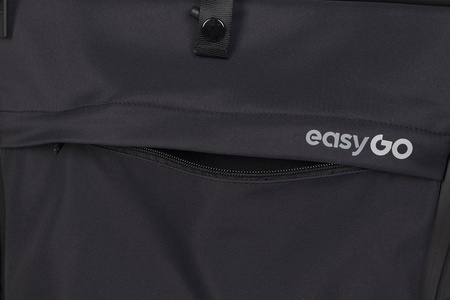 EasyGo Echo Wózek Spacerowy Bliźniaczy Ebony Black