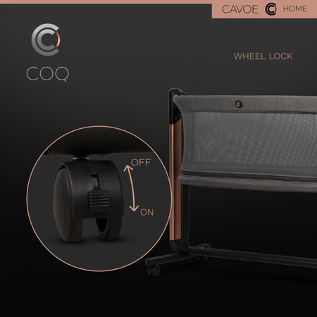 Cavoe Elektryczna kołyska łóżeczko 4w1 COQ Meteorite