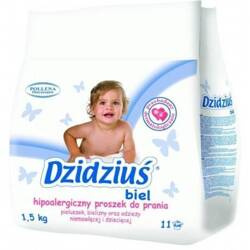 Dzidziuś Hiperalergiczny Proszek Do Prania Odzieży Niemowlęcej i Dziecięcej Biel 1,5kg