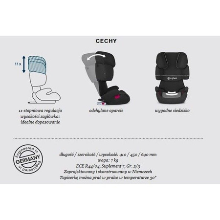 Cybex Solution X-Fix Fotelik Samochodowy 15-36kg Purple Rain