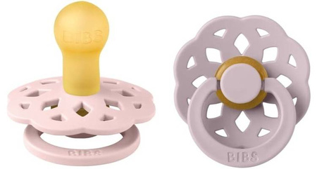 Bibs Boheme 2-Pak Smoczki Uspokajające Kauczukowe Hevea Rozmiar S Blossom & Dusky Lilac