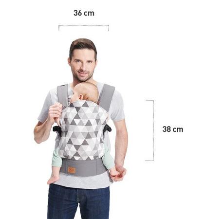 Kinderkraft Nino Nosidełko Sandshell || Szary