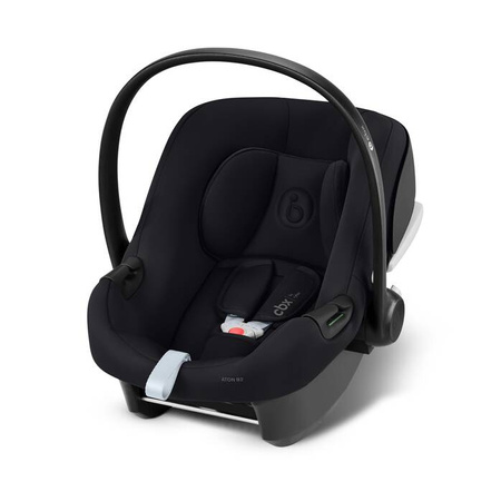 Cybex Aton B2 i-Size Fotelik Samochodowy 0-13kg + Baza One Volcano Black + Kiddy Mufka do Wózka