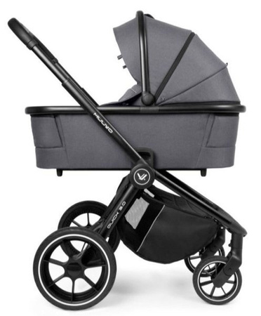 Muuvo Quick 3.0 Wózek Głęboko-Spacerowy z Gondolą XL Zestaw 2w1 Iron Graphite