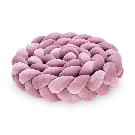 SenLove Ochraniacz do Łóżeczka Warkocz 120 cm Brudny Wrzos