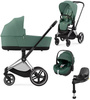 Cybex Priam 4.0 Wózek Głęboko-Spacerowy + Maxi-Cosi Pebble 360 Pro2 Fotelik Samochodowy + Baza
