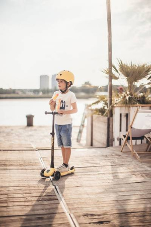 Scootandride Highwaykick 3 LED Hulajnoga Składana Ze Świecącymi Kółkami 3+ Lemon