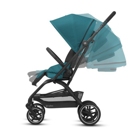 Cybex Eezy S Twist + Plus 2 Wózek Spacerowy Magnolia Pink - Czarna Rama