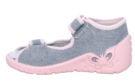 Zetpol Kapcie Dziewczęce Oliwia Szare Rozmiar 23