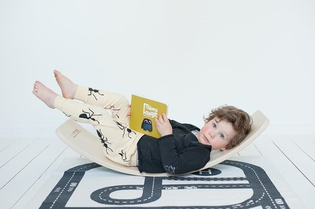 Wobbel Oryginal Deska Do Balansowania z Filcem Transparent Wild Rose