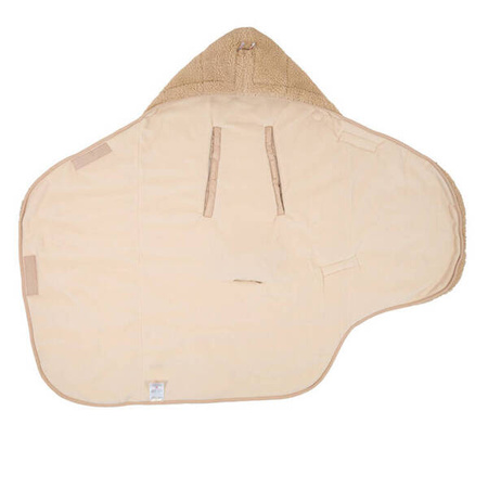 Lodger Polarowy Wielofunkcyjny Otulacz z Polaru Beżowy Teddy Beige