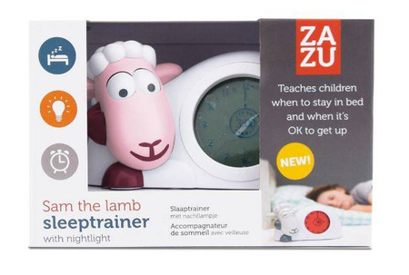 Zazu Sam Trener Snu i Budzik Dla Dziecka Lilia/Róż